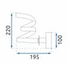 Wall LED Light Toolight APP1052-W 14W black