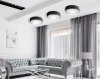Ceiling Lamp Chandelier TOOLIGHT APP642-3C Round Black 40x8cm 4-light points E27