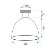 Ceiling Lamp Chandelier TOOLIGHT APP1302-1C Gold E27
