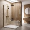 Rea Premium Shower Set Maxim Brush Gold 24,5X24,5X134Cm