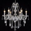 Chandelier Toolight 392183 Crystal Chrome 6-light points E14 67,5x67,5x62cm