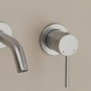 WALL MOUNTED BASIN FAUCET REA CLIF BRUSHED NICKEL
