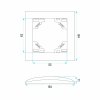 Toolight Single Switch With Frame Oste Jnh006-w Black