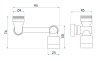 Swivel extension REA Colt Chrome