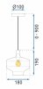 Pendant Lamp TOOLIGHT APP1122 Metal - Glass Black E27 1-light point