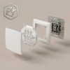 Toolight Single Switch With Frame Oste Jnh006-w White