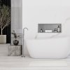 Built-in Stainless Steel Bathroom Shelf 30X60 Brushed Steel