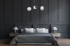 Chandelier Toolight APP1154-3CP Black Metal Glass Balls G9 3-light points