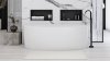 Built-in Stainless Steel Bathroom Shelf 30X45 Black Matt