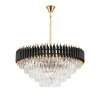 Chandelier Toolight APP1058-CP Gold Black Crystal E14 9-light points