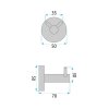 Rea Bathroom Hanger 5605 Leo Brush Copper