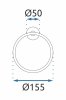 Bathroom hanger REA Gold MIST 05
