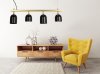Pendant Lamp TOOLIGHT APP1031-4CP Gold Black 4-light points E27 74x10x20-110cm