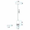 EXTENSION CABLE FOR LAMPS APP1955-2-W