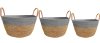 Natural boho-style basket YT21B-35