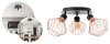 Ceiling Lamp Chandelier TOOLIGHT APP536-3C Loft Black Rose-Gold 3-light points E27 19x20x28Cm