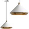 Pendant Lamp TOOLIGHT APP1004-1CP White Round 1-light point E27 20x15x15-100cm