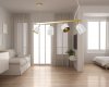 Pendant Lamp TOOLIGHT APP1030-4CP Gold White 4-light points E27 74x10x20-110cm