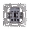 Toolight Double Switch Oste Jnh007-w Beige