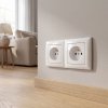 Toolight Double Socket Frame Oste Jnh014-2f White