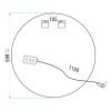 Bathroom LED Mirror REA HZJ 90cm