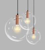 Pendant Lamp TOOLIGHT APP038-3CP LASSI Glass Rose-Gold 20cm E27