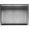 Built-in Stainless Steel Bathroom Shelf 30X45 Brushed Steel