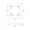Toolight Single Switch With Frame Oste Jnh006-w Grey