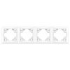 Toolight Quadruple Socket Frame Oste Jnh016-4f White