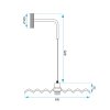 Wall lamp APP1355-1W BLACK 30 cm