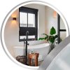 Mirror LED 70cm MMJ BRUSH SILVER