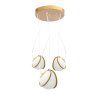 Pendant Lamp TOOLIGHT APP1090-3 CP Gold White 3-light points E14 23x14x16cm