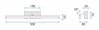 Bathroom Wall LED Light TOOLIGHT APP374-1W White 12W 50cm