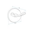 Bathroom hanger Antique Bronze 332868B