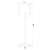 Bedside lamp APP1369-T GREY