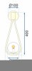 Wall Light Toolight APP603-1W G9 gold
