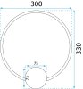 Wall LED Light Toolight APP1385-CW 13W black