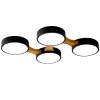 Ceiling LED Lamp Chandelier TOOLIGHT APP527-4C Black + Remote Control 4-light points 4 x 12W 46x65Cm