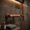 Shower Faucet Rea Venti Brush Copper