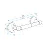 Toilet paper holder 332869A BLACK
