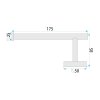 Paper Holder Rea 6611 Modern Copper