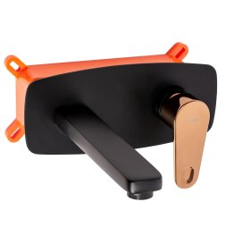 Concealed Basin Faucet REA Mild Black Rose Gold + Box