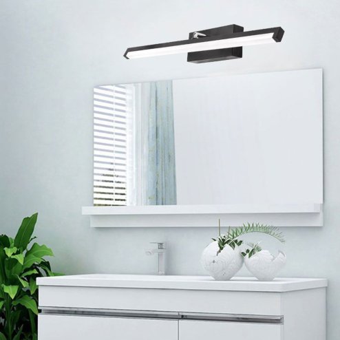 Bathroom Wall LED Light TOOLIGHT APP373-1W Black 12W 50cm
