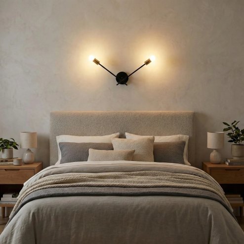 Wall Light Toolight APP1119-2W E27 black