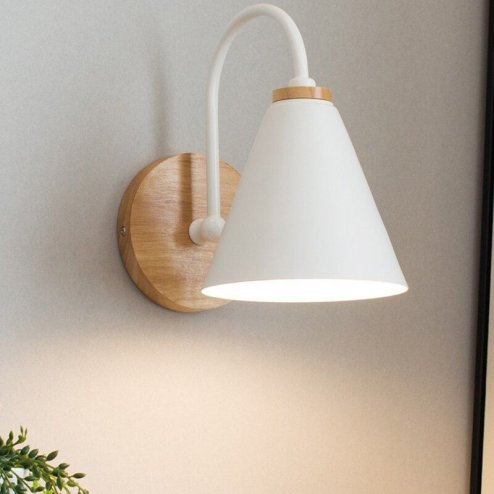 Wall Light Toolight APP933-1W E27 white / brown
