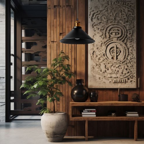 Lamp PORTO BLACK 26x10x15,5cm