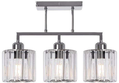 Pendant Lamp TOOLIGHT 392228 Glamour Chrome 3-light points E27