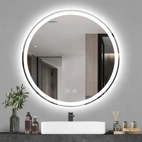 Bathroom LED Mirror REA BAS 50cm