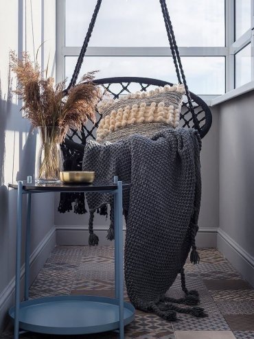 Swing 490129A BLACK 62x33x142cm