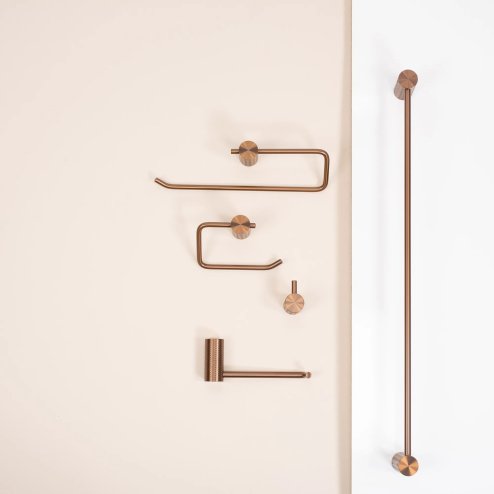 TOILET PAPER HOLDER REA 9711 PRISM BRUSH COPPER